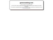 Tablet Screenshot of gamerseeking.com